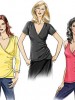 Wrap front knit halter